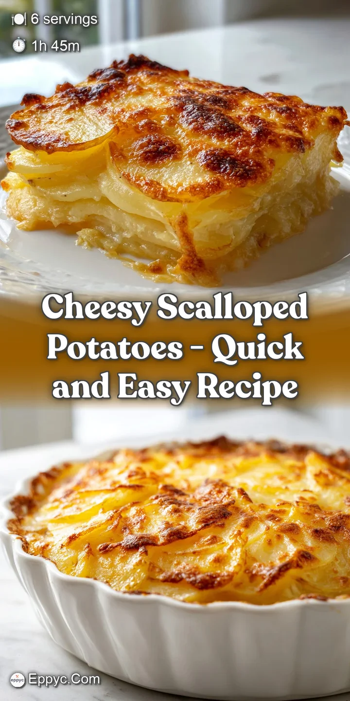 Extreme close-up of tender potato slices drenched in a rich, creamy cheese sauce with crisp, toasted brown edges.