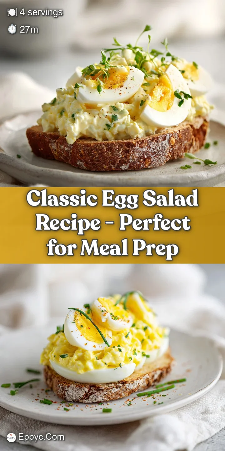 Close-up of luscious, pale yellow egg salad with visible yolk chunks and herbs, hinting at a cool, rich, satisfying bite.