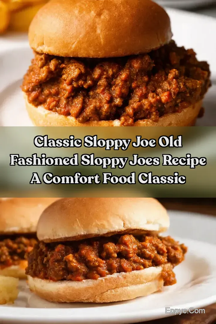 Classic Sloppy Joe old fashioned sloppy joes recipe A Comfort Food Classic