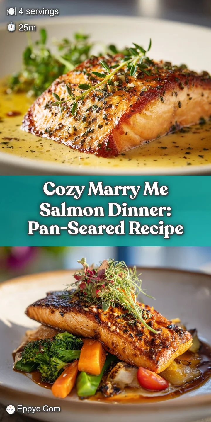 Close-up of flaky salmon drizzled with a rich, creamy sauce, showing juicy texture and colorful herbs sprinkled on top, lo...