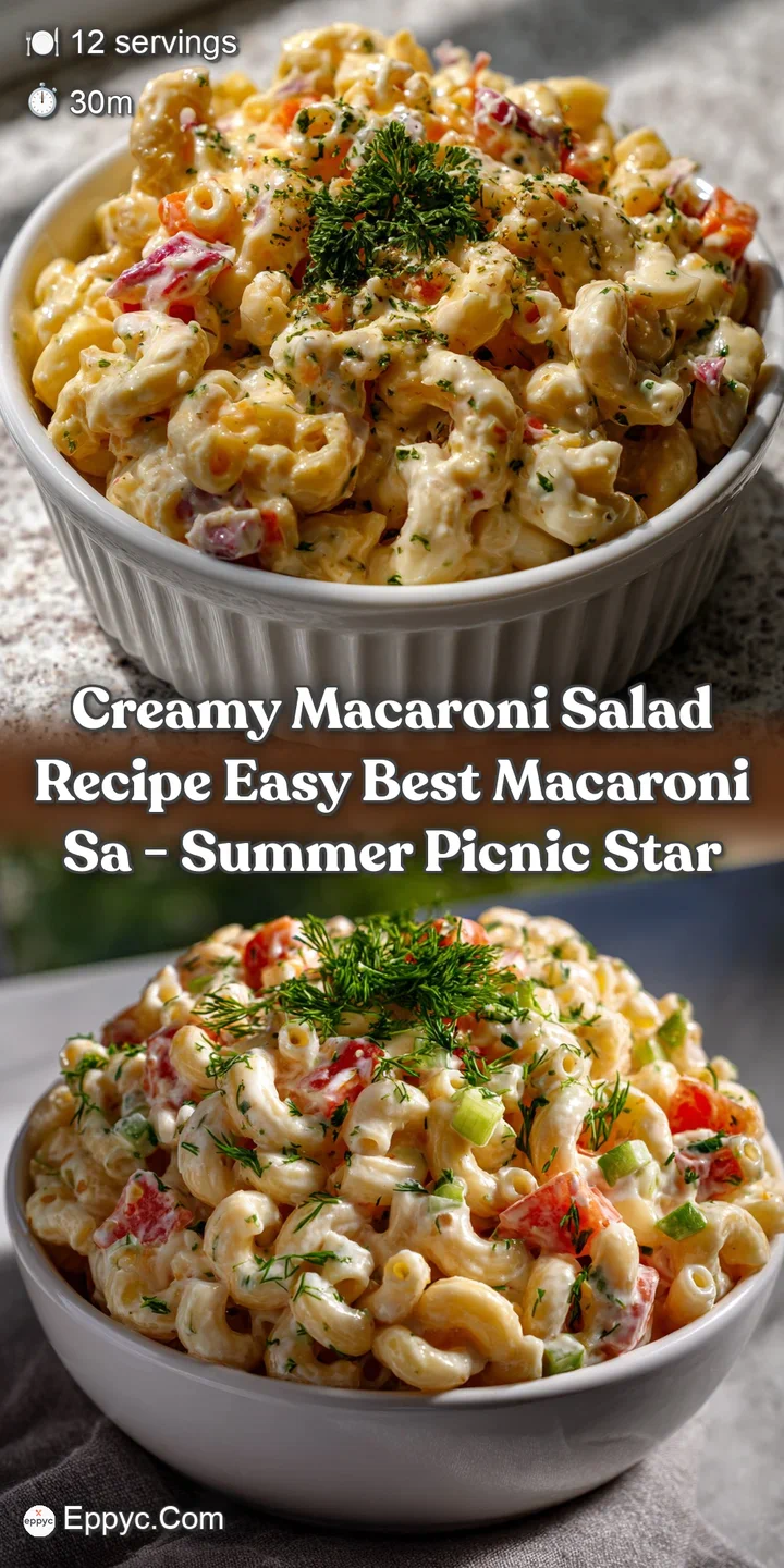 creamy macaroni salad recipe easy best macaroni sa - Summer Picnic Star