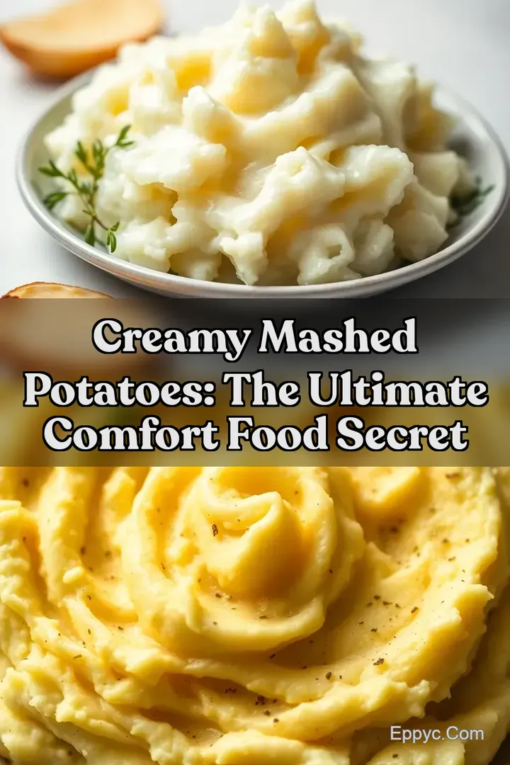 Creamy Mashed Potatoes: The Ultimate Comfort Food Secret : PIN FOR LATER Creamy Mashed Potatoes: The Ultimate Comfort Food Secret