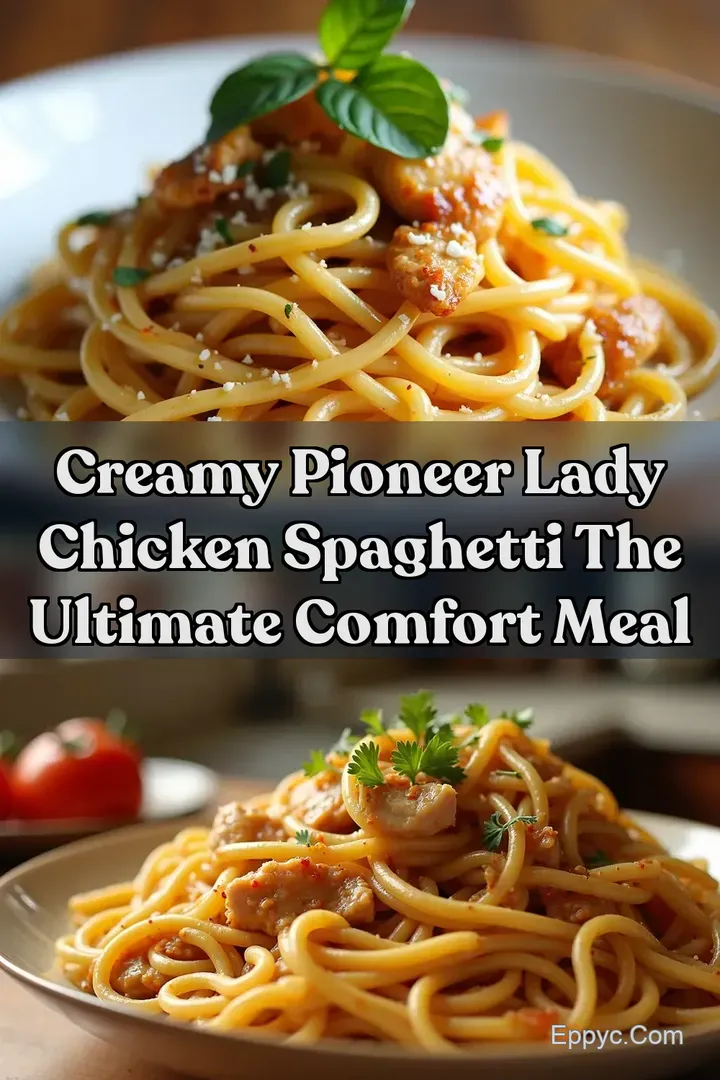Creamy Pioneer Lady Chicken Spaghetti The Ultimate Comfort Meal