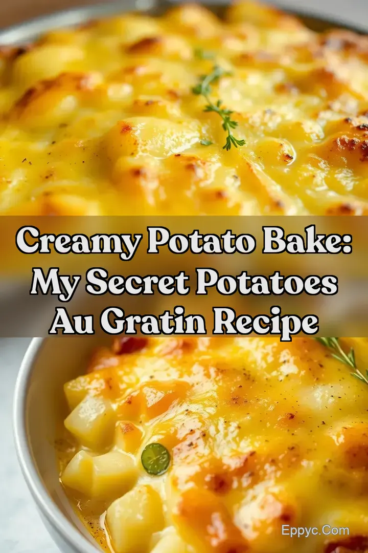 Creamy Potato Bake: My Secret Potatoes Au Gratin Recipe : PIN FOR LATER Creamy Potato Bake: My Secret Potatoes Au Gratin Recipe