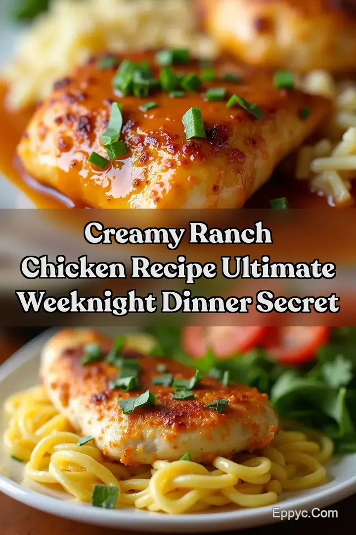 Creamy Ranch Chicken Recipe Ultimate Weeknight Dinner Secret