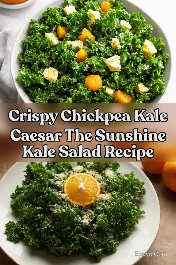 Crispy Chickpea Kale Caesar The Sunshine Kale Salad Recipe