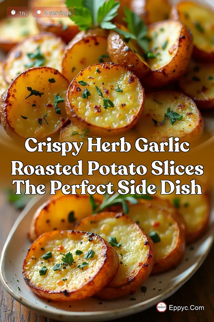 Crispy Herb Garlic Roasted Potato Slices The Perfect Side Dish