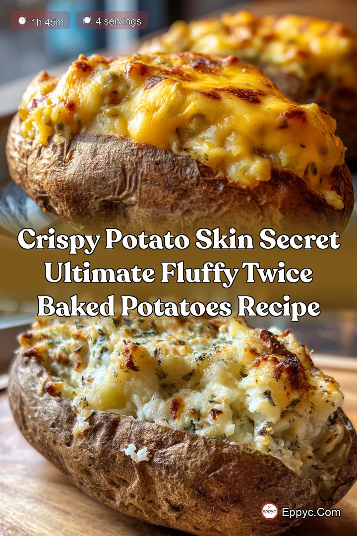 Crispy Potato Skin Secret Ultimate Fluffy Twice Baked Potatoes Recipe