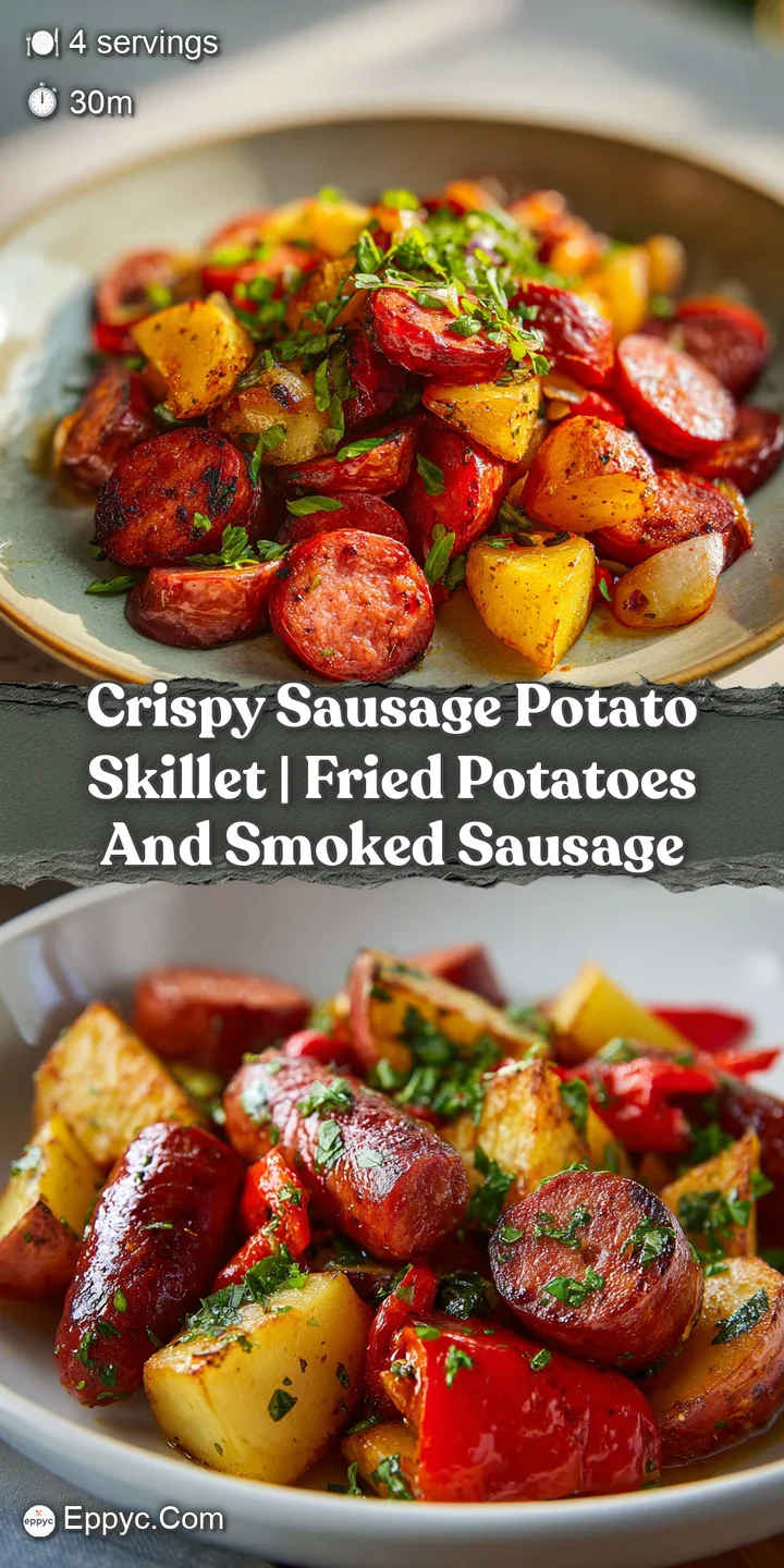 Close-up of glistening sausage bites and perfectly crisp potato wedges, catching the light.