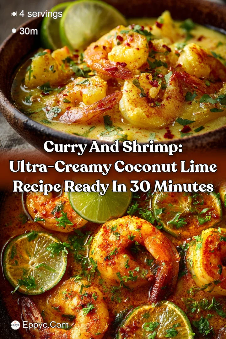 Curry and Shrimp: Ultra-Creamy Coconut Lime Recipe Ready in 30 Minutes