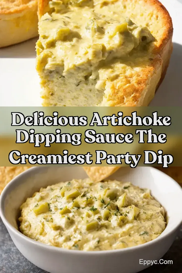 Delicious Artichoke Dipping Sauce The Creamiest Party Dip