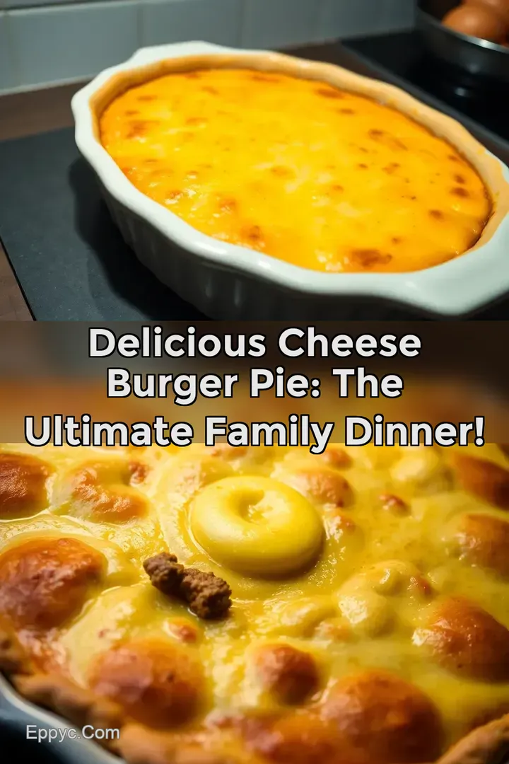 Delicious Cheese Burger Pie: The Ultimate Family Dinner!