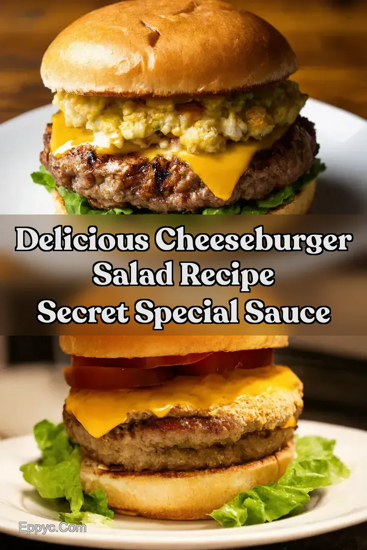 Delicious Cheeseburger Salad Recipe Secret Special Sauce