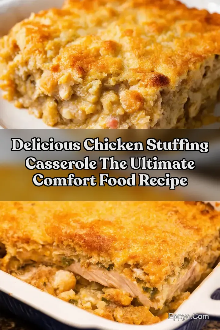 Delicious Chicken Stuffing Casserole The Ultimate Comfort Food Recipe