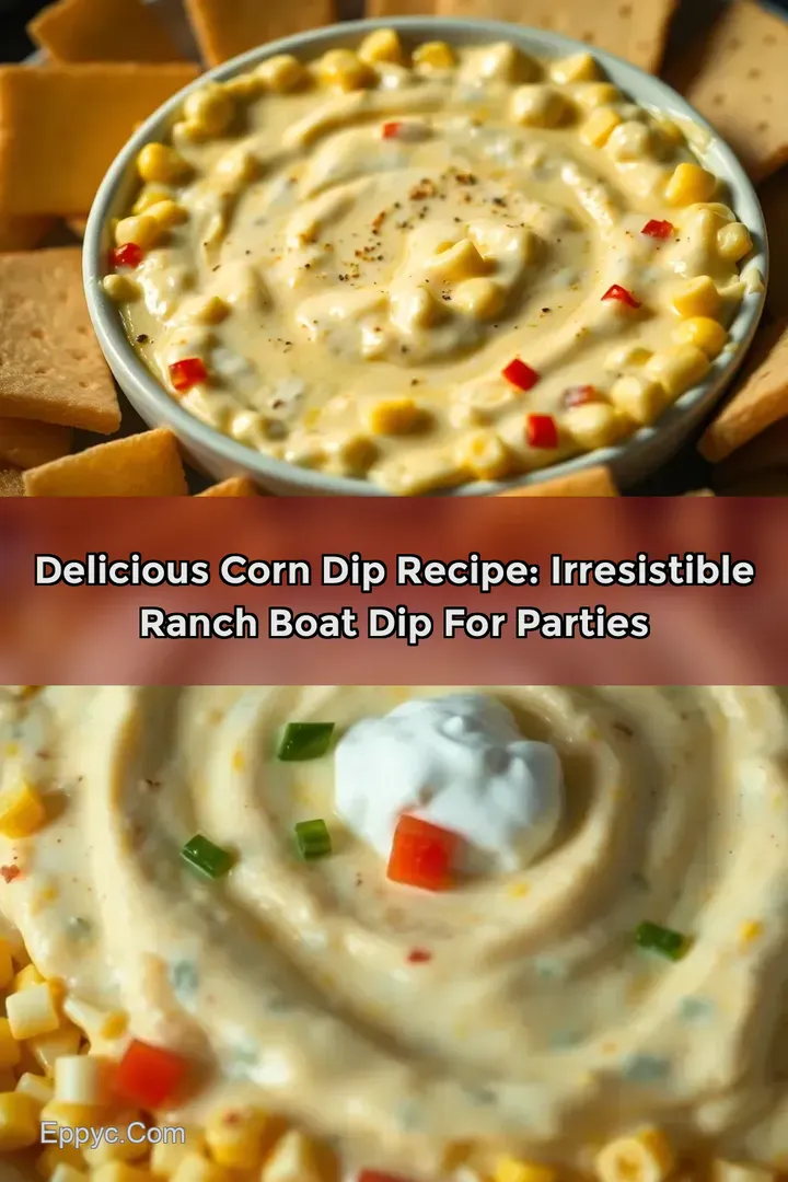 Delicious Corn Dip Recipe: Irresistible Ranch Boat Dip for Parties