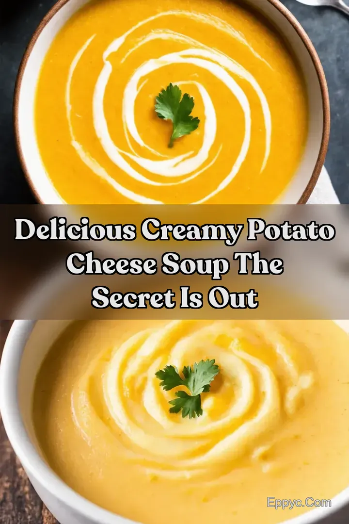 Delicious Creamy Potato Cheese Soup The Secret is out