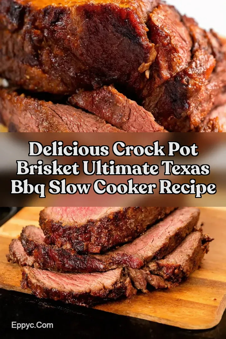 Delicious Crock Pot Brisket Ultimate Texas BBQ Slow Cooker Recipe : PIN FOR LATER Delicious Crock Pot Brisket Ultimate Texas BBQ Slow Cooker Recipe