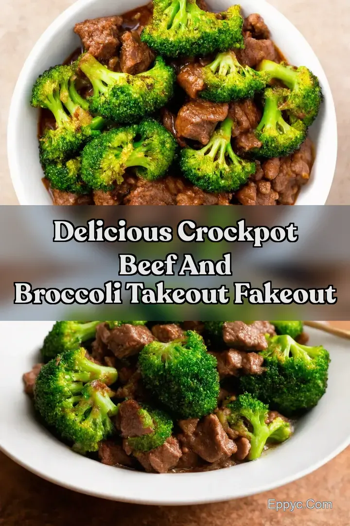 Delicious Crockpot Beef and Broccoli Takeout Fakeout