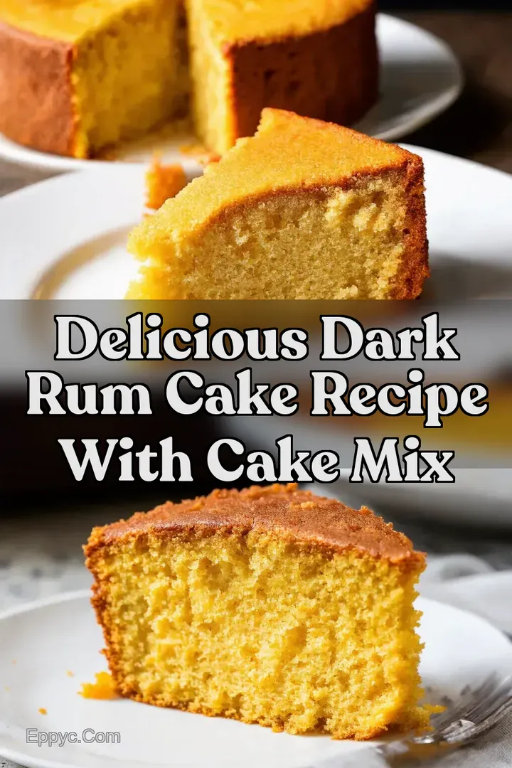 Delicious Dark Rum Cake Recipe with Cake Mix