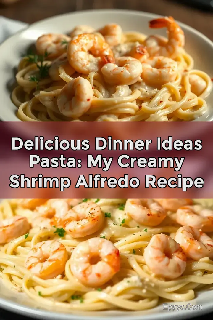 Delicious Dinner Ideas Pasta: My Creamy Shrimp Alfredo Recipe