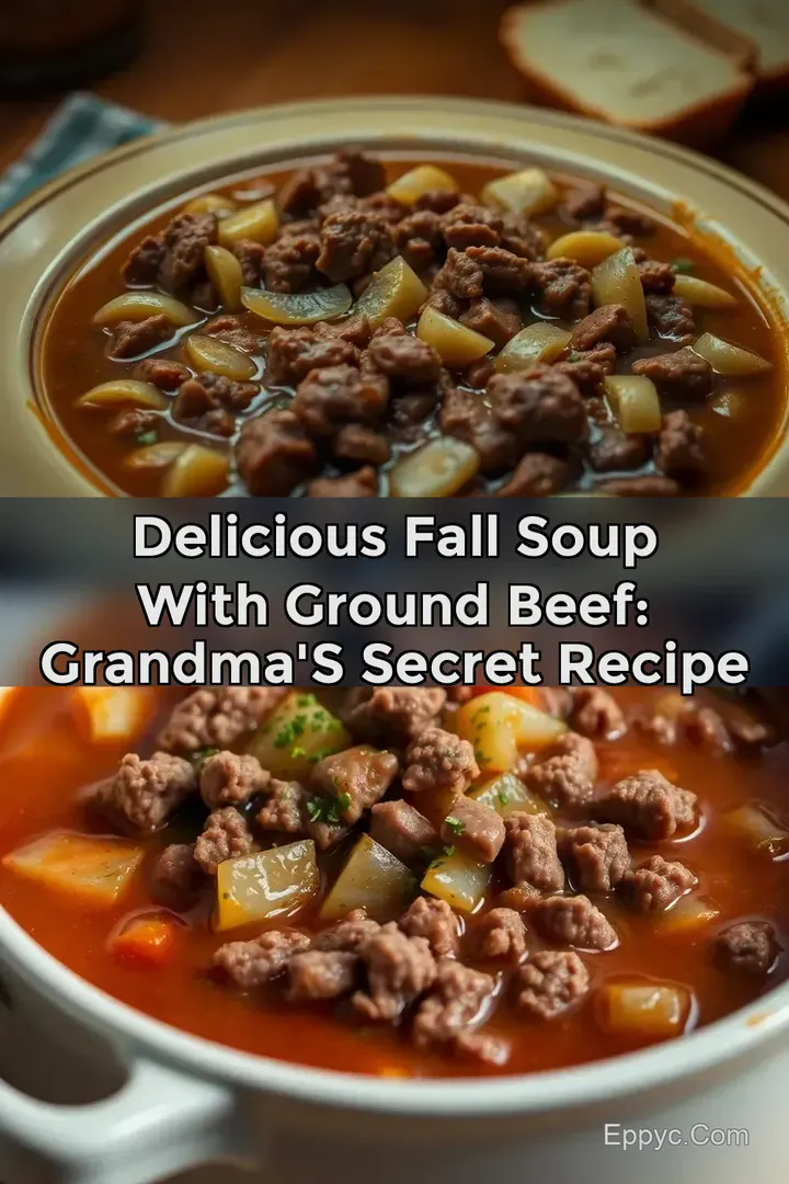 Delicious Fall Soup With Ground Beef: Grandma s Secret Recipe