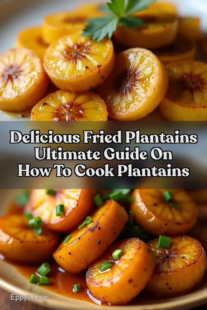 Delicious Fried Plantains Ultimate Guide on How to Cook Plantains