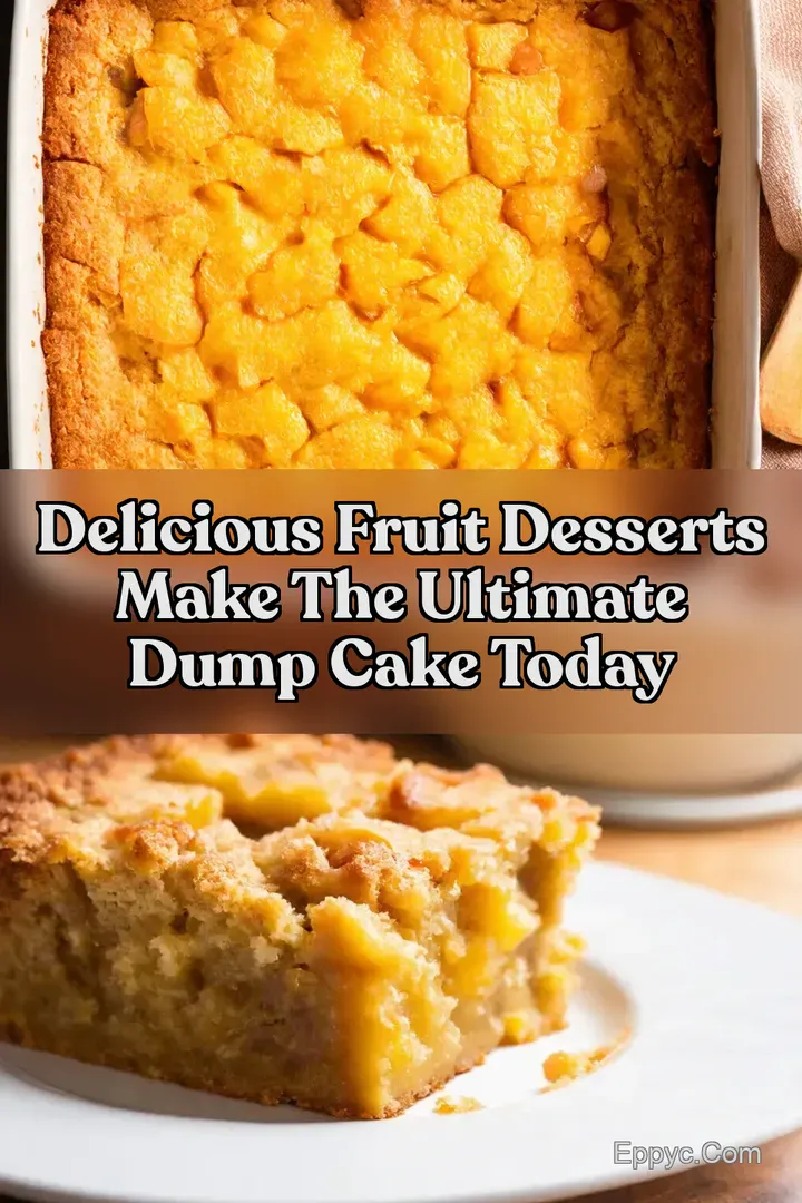Delicious Fruit Desserts Make the Ultimate Dump Cake Today : PIN FOR LATER Delicious Fruit Desserts Make the Ultimate Dump Cake Today