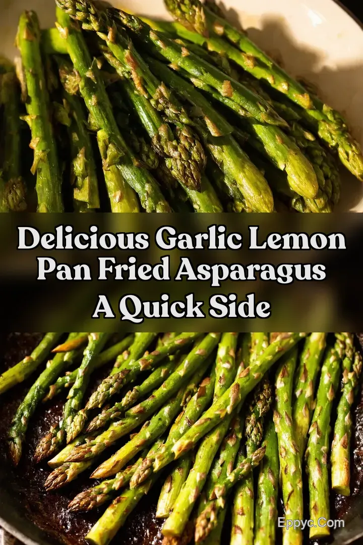 Delicious Garlic Lemon pan fried asparagus A Quick Side