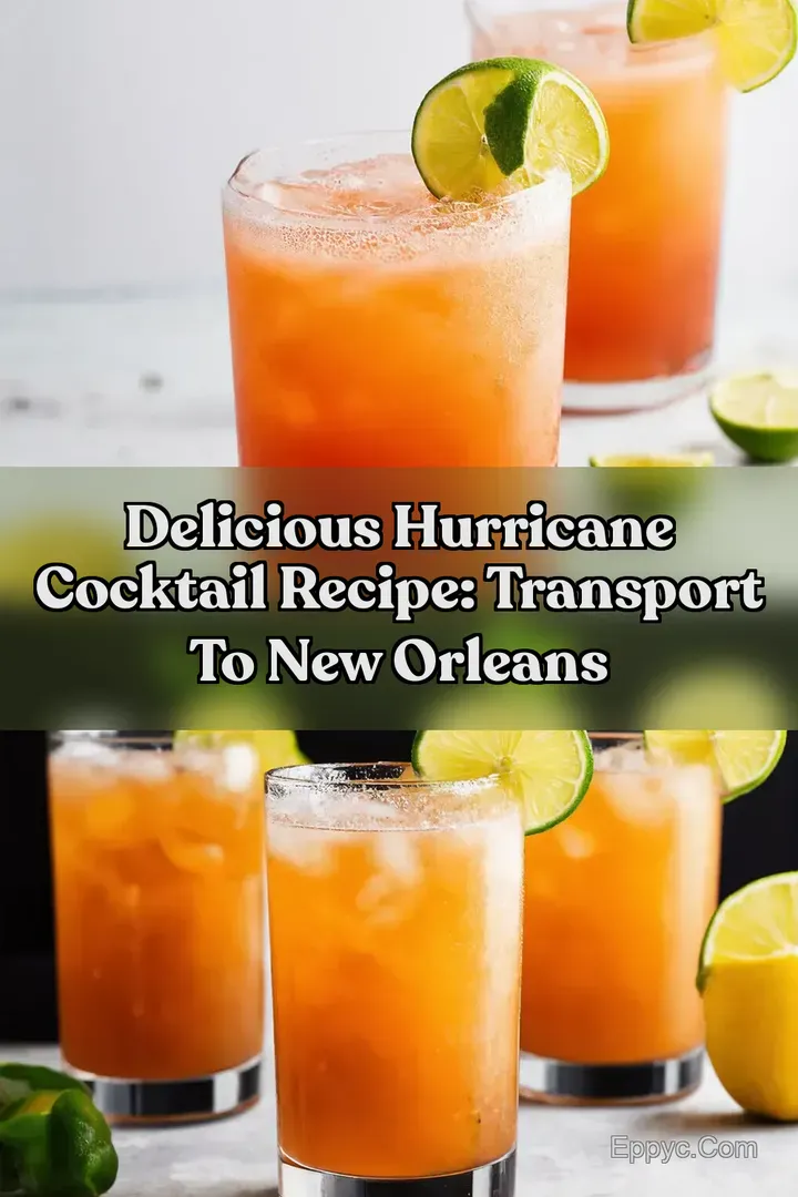 Delicious Hurricane Cocktail Recipe: Transport to New Orleans : PIN FOR LATER Delicious Hurricane Cocktail Recipe: Transport to New Orleans