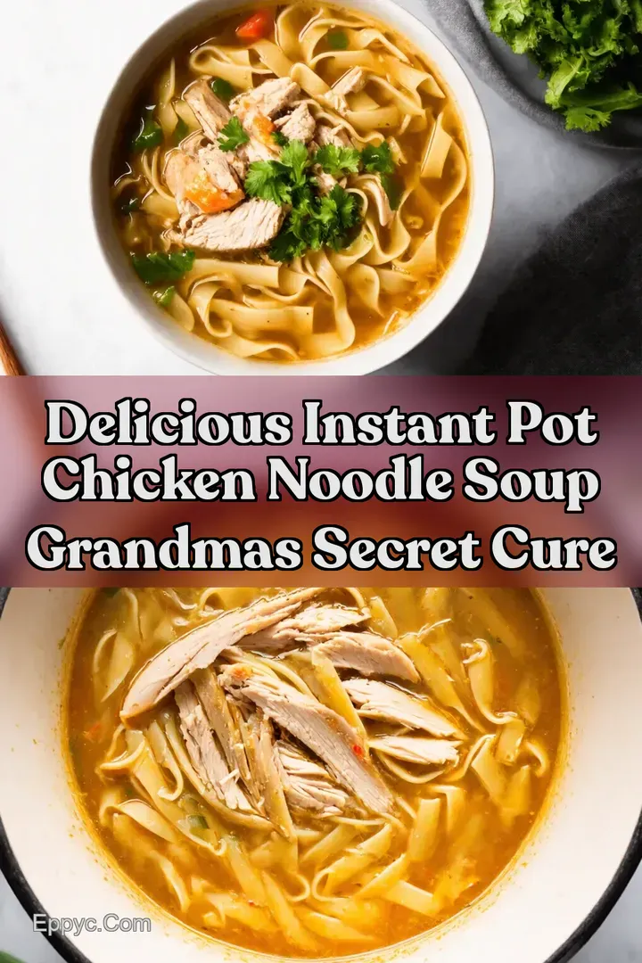 Delicious Instant Pot Chicken Noodle Soup Grandmas Secret Cure