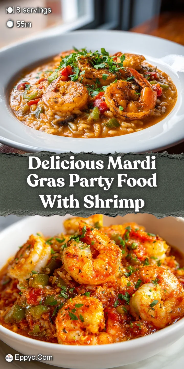 Close-up of steaming jambalaya reveals tender shrimp and perfectly cooked rice, with a glossy sheen from the flavorful sauce.