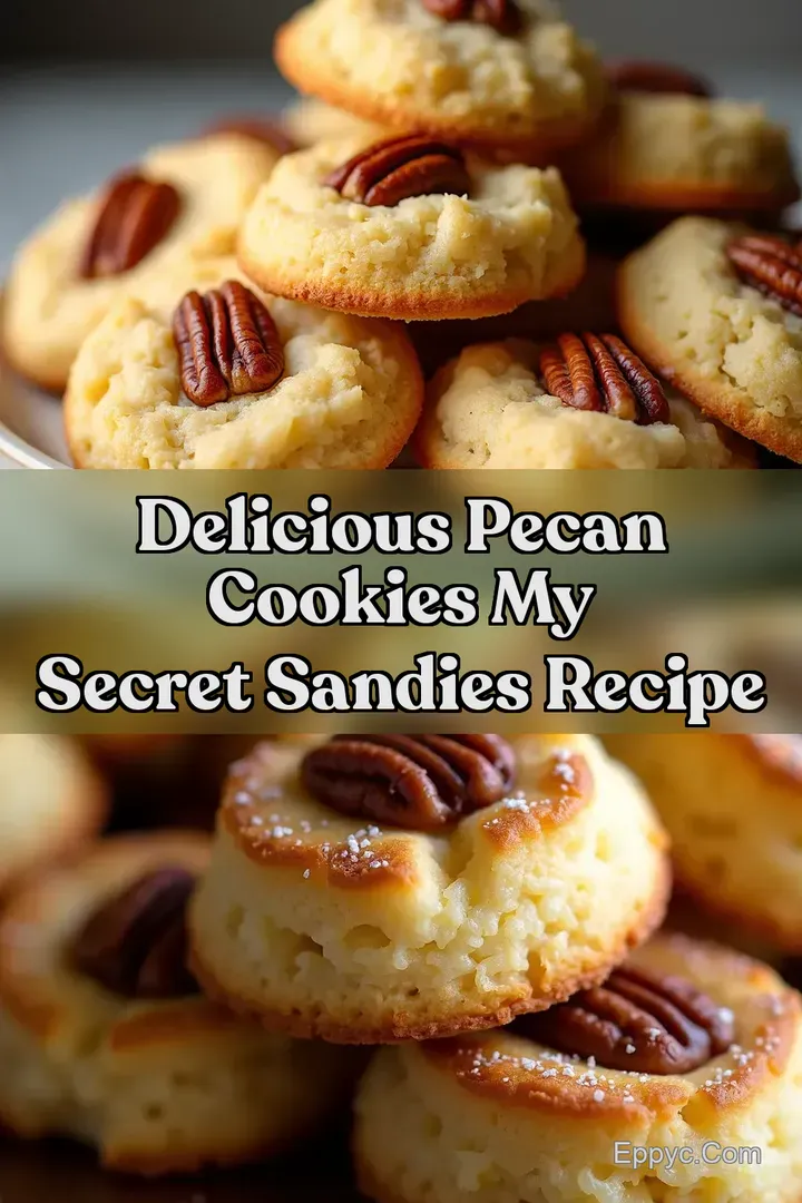 Delicious Pecan Cookies My Secret Sandies Recipe