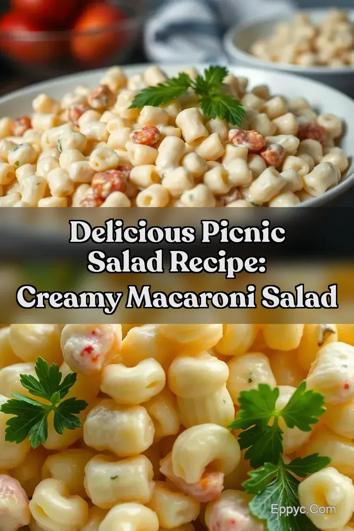 Delicious Picnic Salad Recipe: Creamy Macaroni Salad