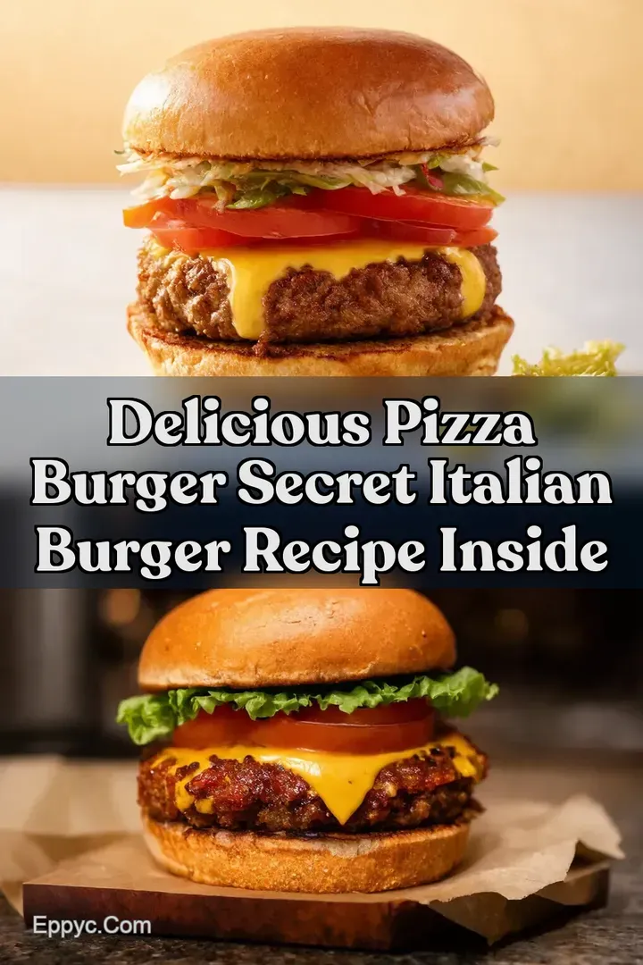 Delicious Pizza Burger Secret Italian Burger Recipe Inside