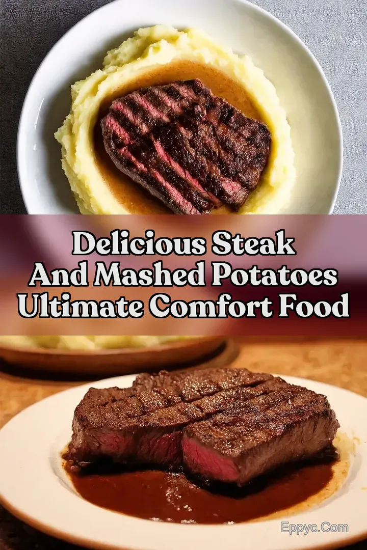 Delicious steak and mashed potatoes Ultimate Comfort Food