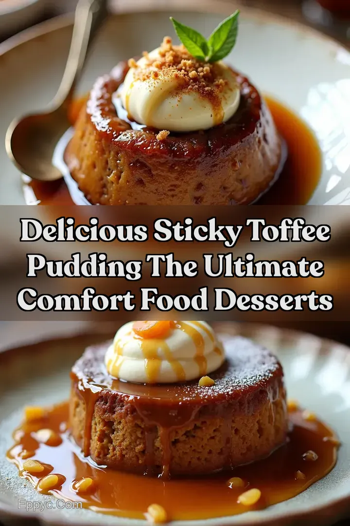 Delicious Sticky Toffee Pudding The Ultimate Comfort Food Desserts