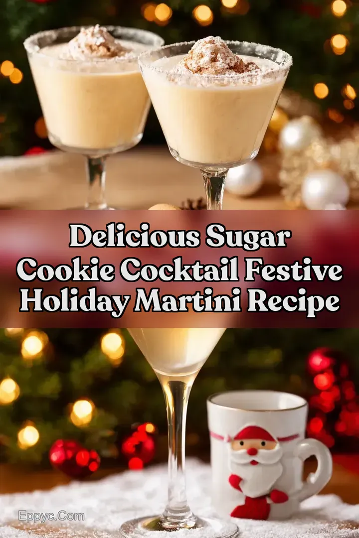 Delicious Sugar Cookie Cocktail Festive Holiday Martini Recipe