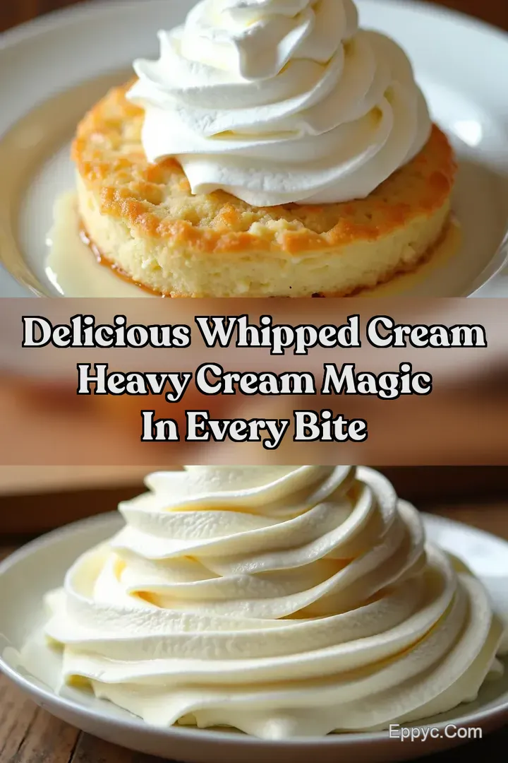 Delicious Whipped Cream Heavy Cream Magic in Every Bite