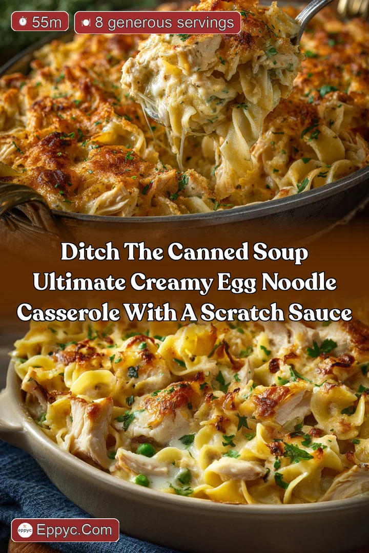 Ditch the Canned Soup Ultimate Creamy Egg Noodle Casserole with a Scratch Sauce