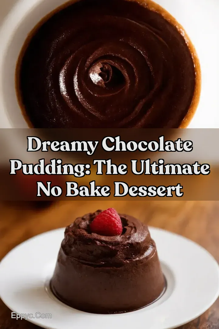 Dreamy Chocolate Pudding: The Ultimate No Bake Dessert