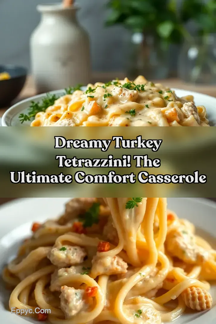 Dreamy Turkey Tetrazzini! The Ultimate Comfort Casserole : PIN FOR LATER Dreamy Turkey Tetrazzini! The Ultimate Comfort Casserole