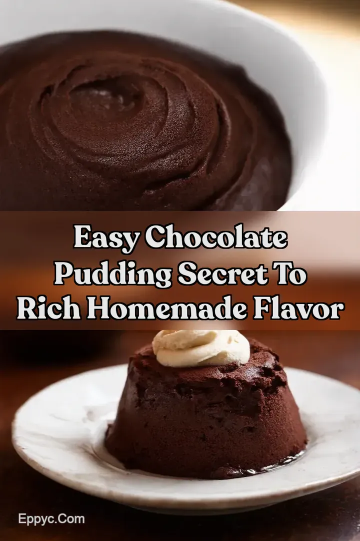 Easy Chocolate Pudding Secret to Rich Homemade Flavor : PIN FOR LATER Easy Chocolate Pudding Secret to Rich Homemade Flavor