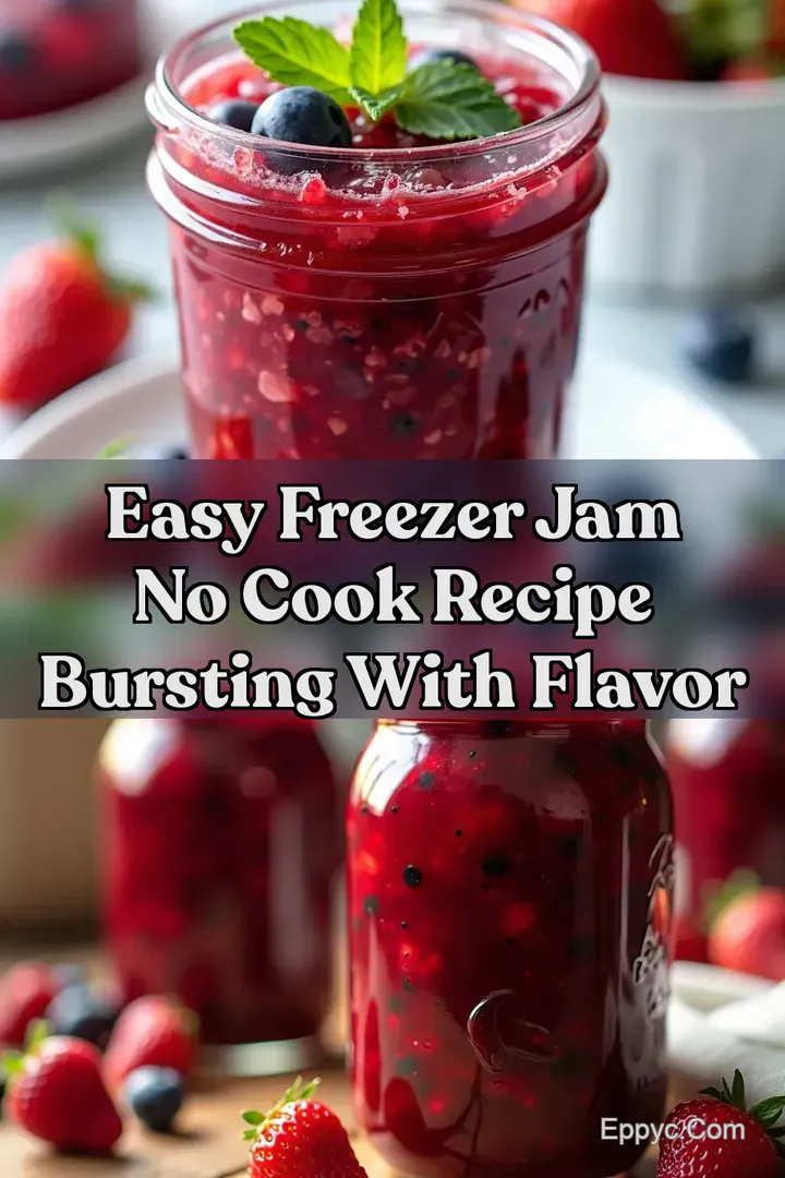 Easy Freezer Jam No Cook Recipe Bursting With Flavor
