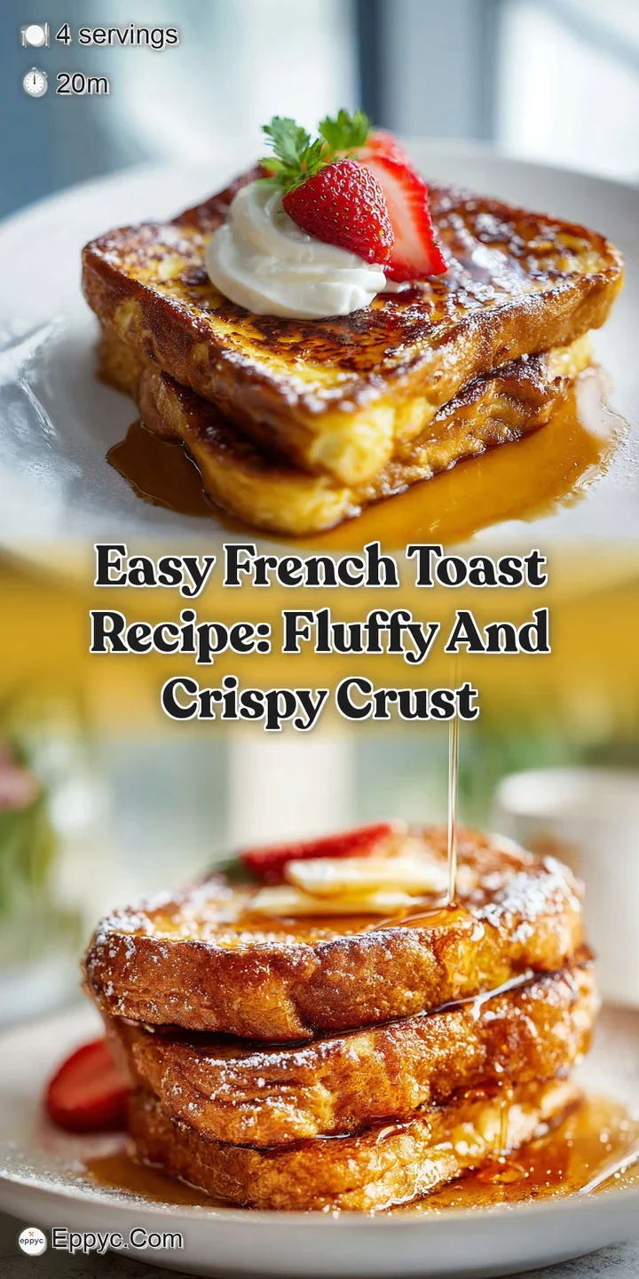 Close-up of crispy, golden-brown french toast, syrup dripping, hinting at a soft, pillowy inside, irresistible breakfast.