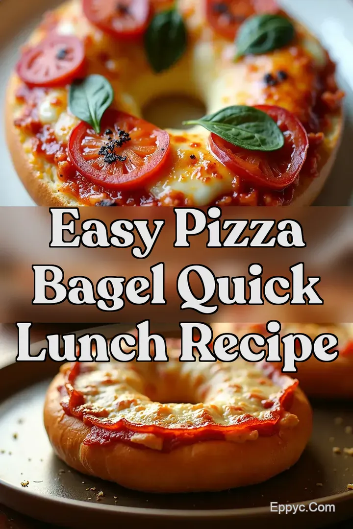 Easy Pizza Bagel Quick Lunch Recipe