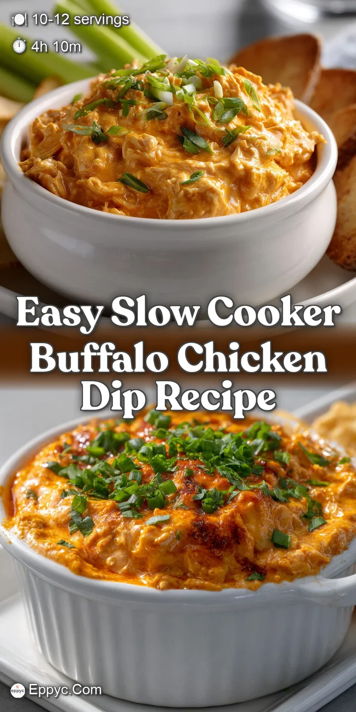 Easy Slow Cooker Buffalo Chicken Dip Recipe
