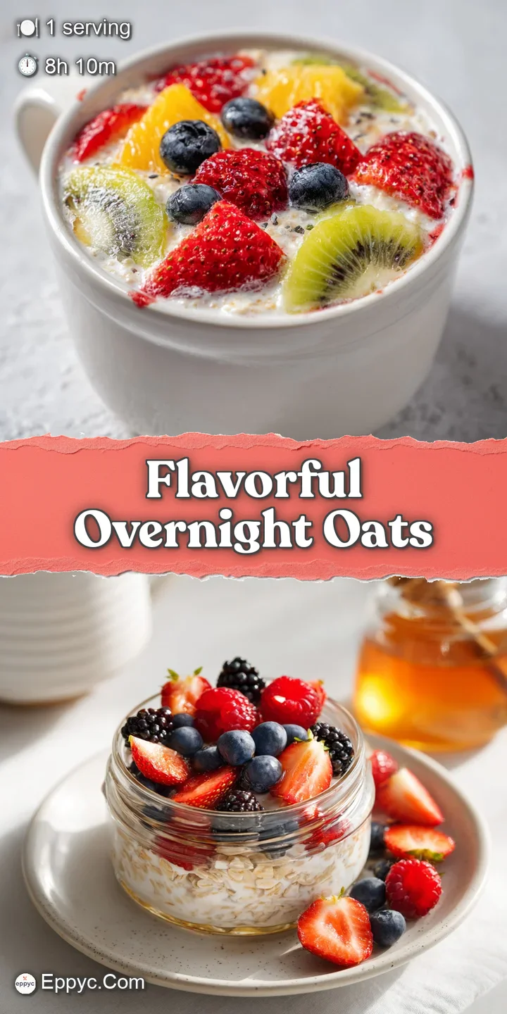 Close-up shot of creamy oats with juicy berries and a sprinkle of chia seeds, glistening with morning light.