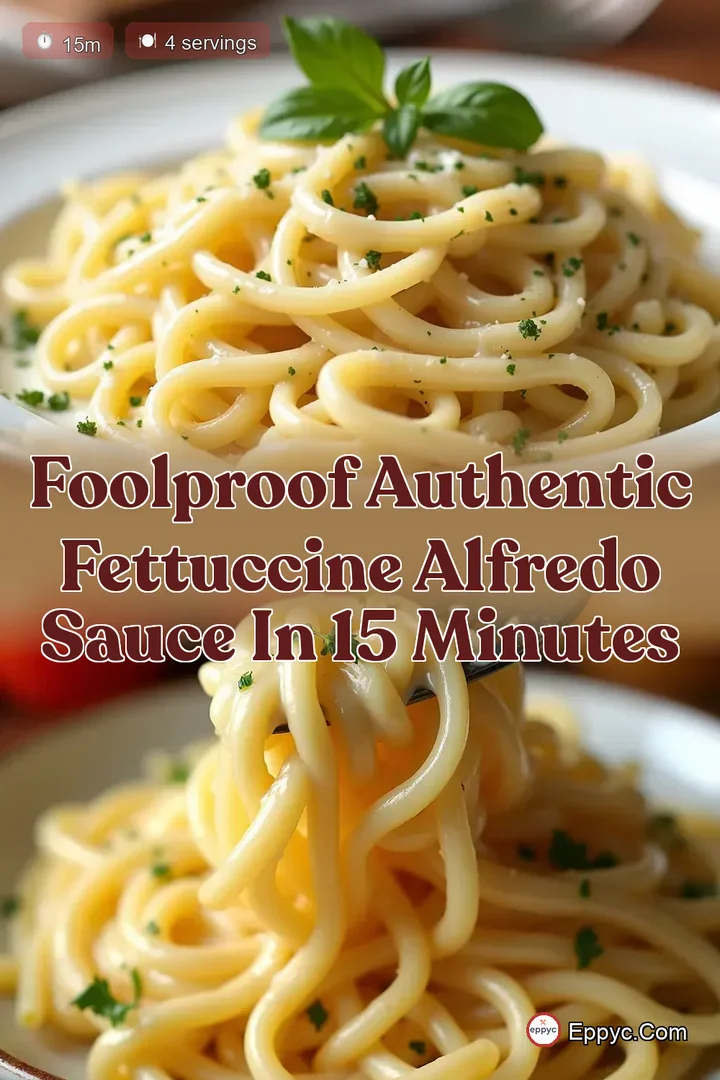 Foolproof Authentic Fettuccine Alfredo Sauce in 15 Minutes