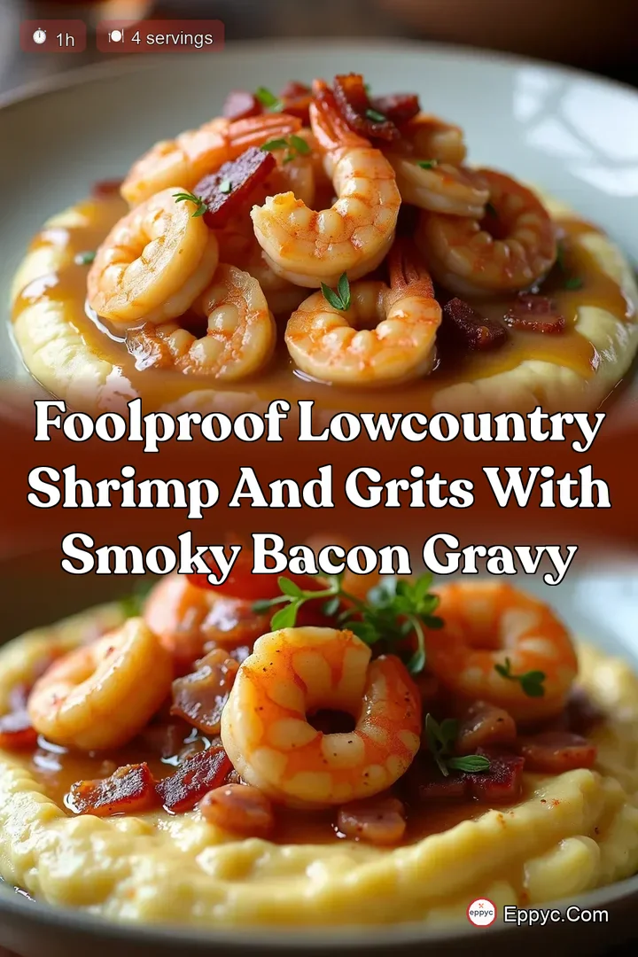 Foolproof Lowcountry Shrimp and Grits with Smoky Bacon Gravy