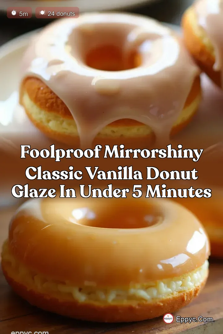Foolproof MirrorShiny Classic Vanilla Donut Glaze in Under 5 Minutes